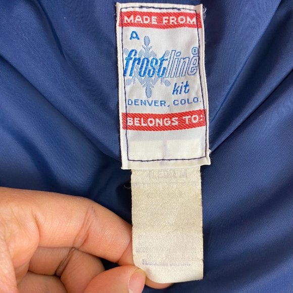 Vintage Frostline Kit Goose Down Coat Parka Jacket Orange Mens Size Medium - Picture 12 of 12